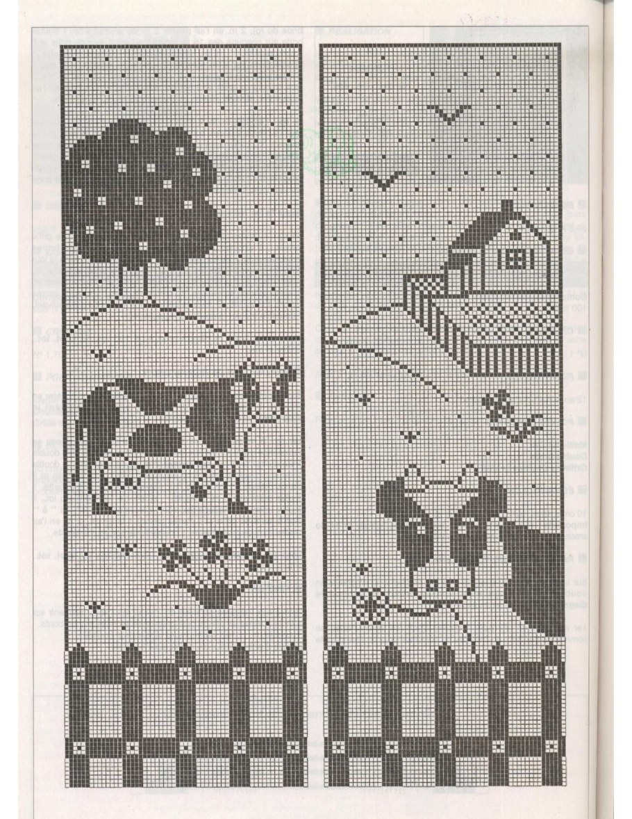 Занавески крючком филейное вязание