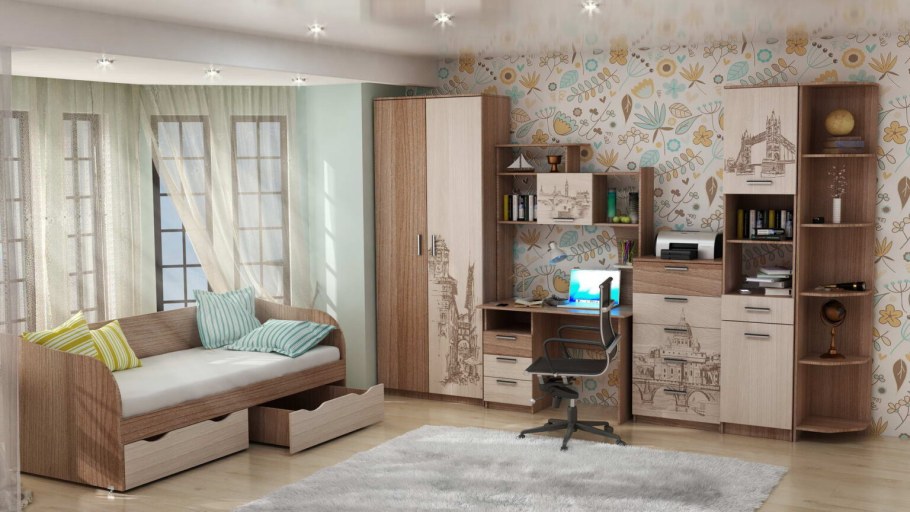 Детская акварель св мебель