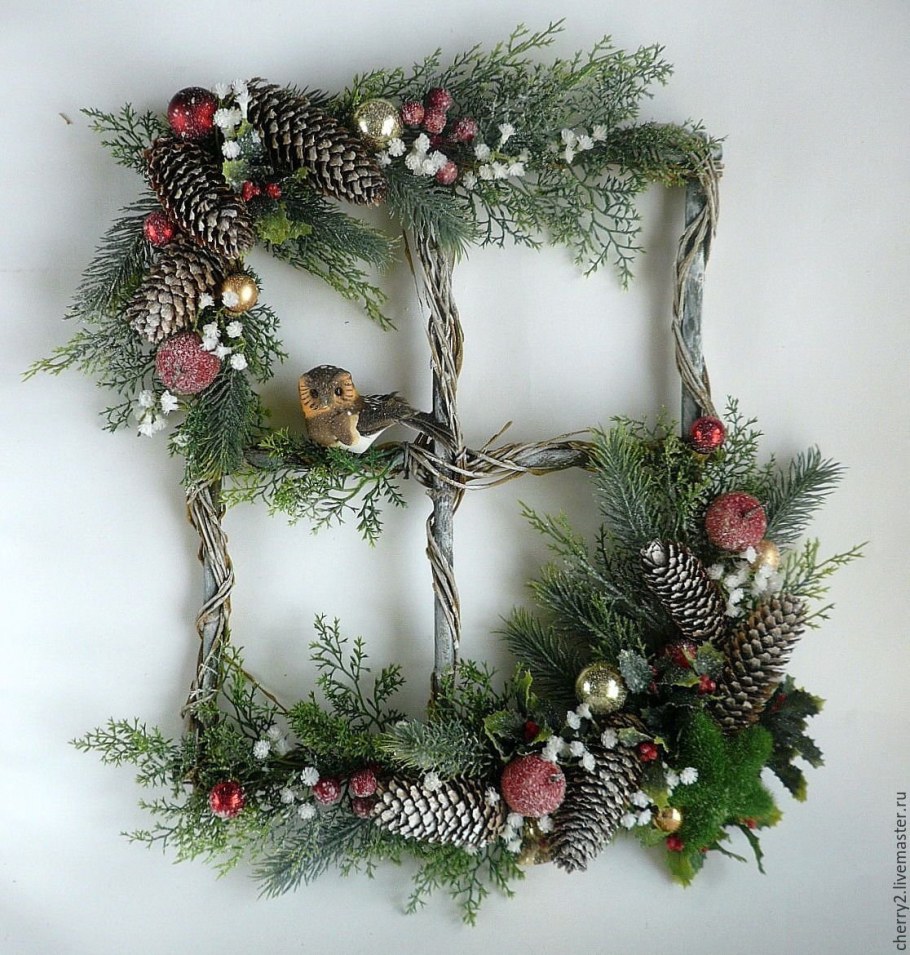 Новогоднее панно настенная композиция