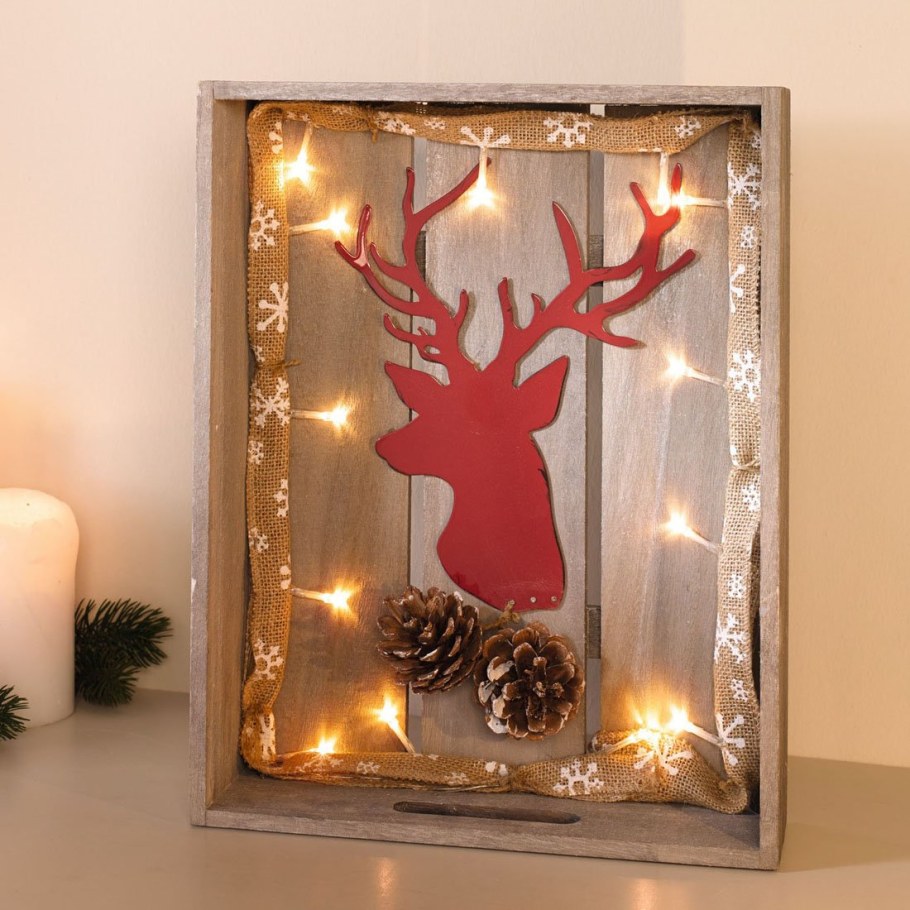 Новогоднее панно с подсветкой