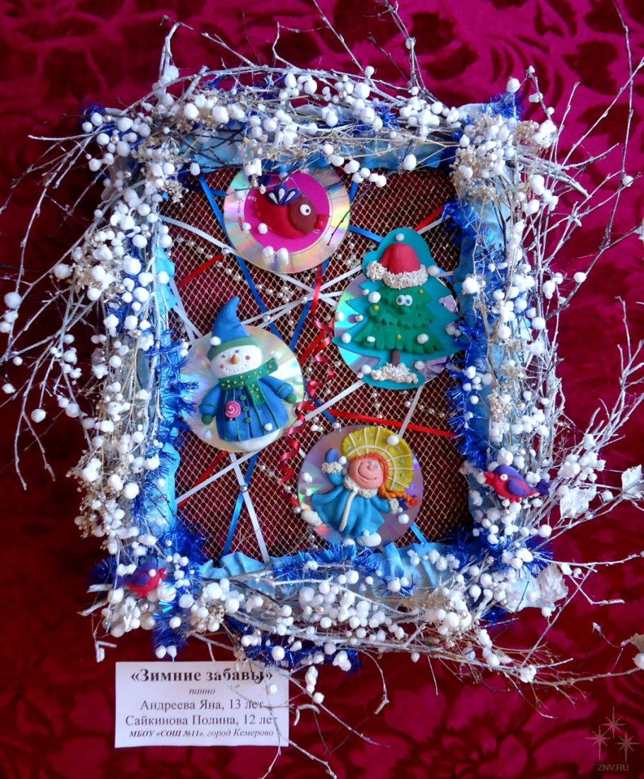 Зимние забавы панно