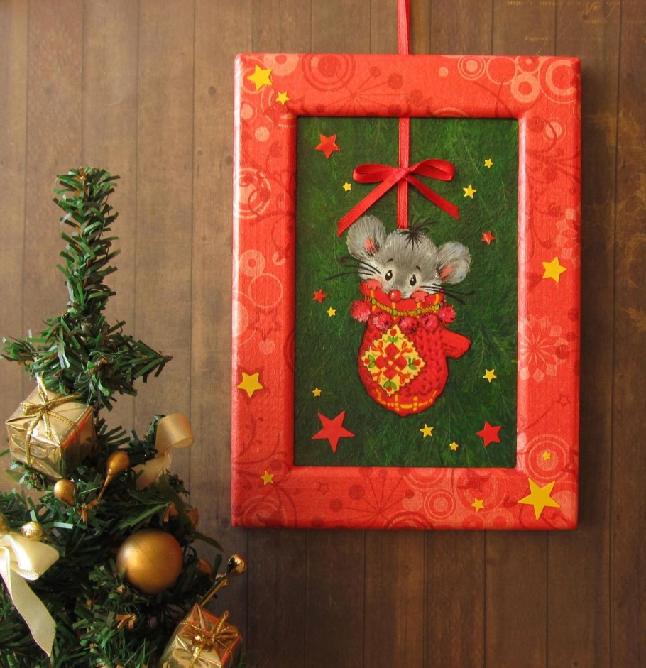 Новогоднее панно своими руками