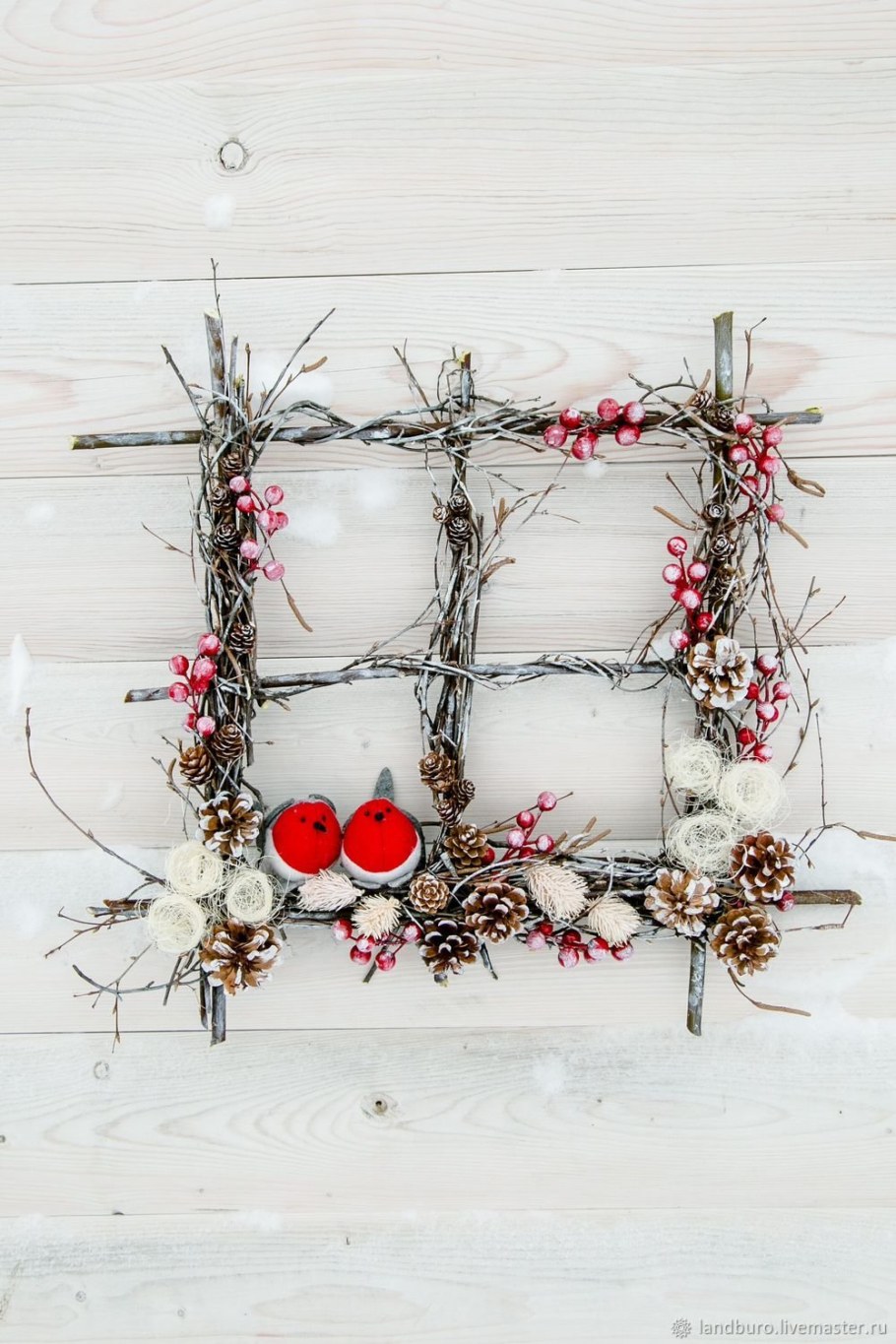 Новогоднее панно настенная композиция