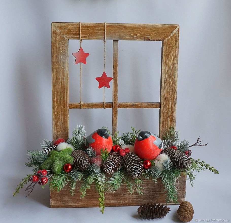 Новогодняя композиция в рамке