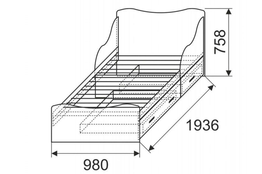 Кровать Ижмебель принцесса 5