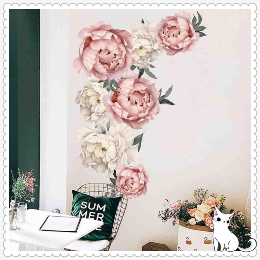 Интерьерные цветы на стену