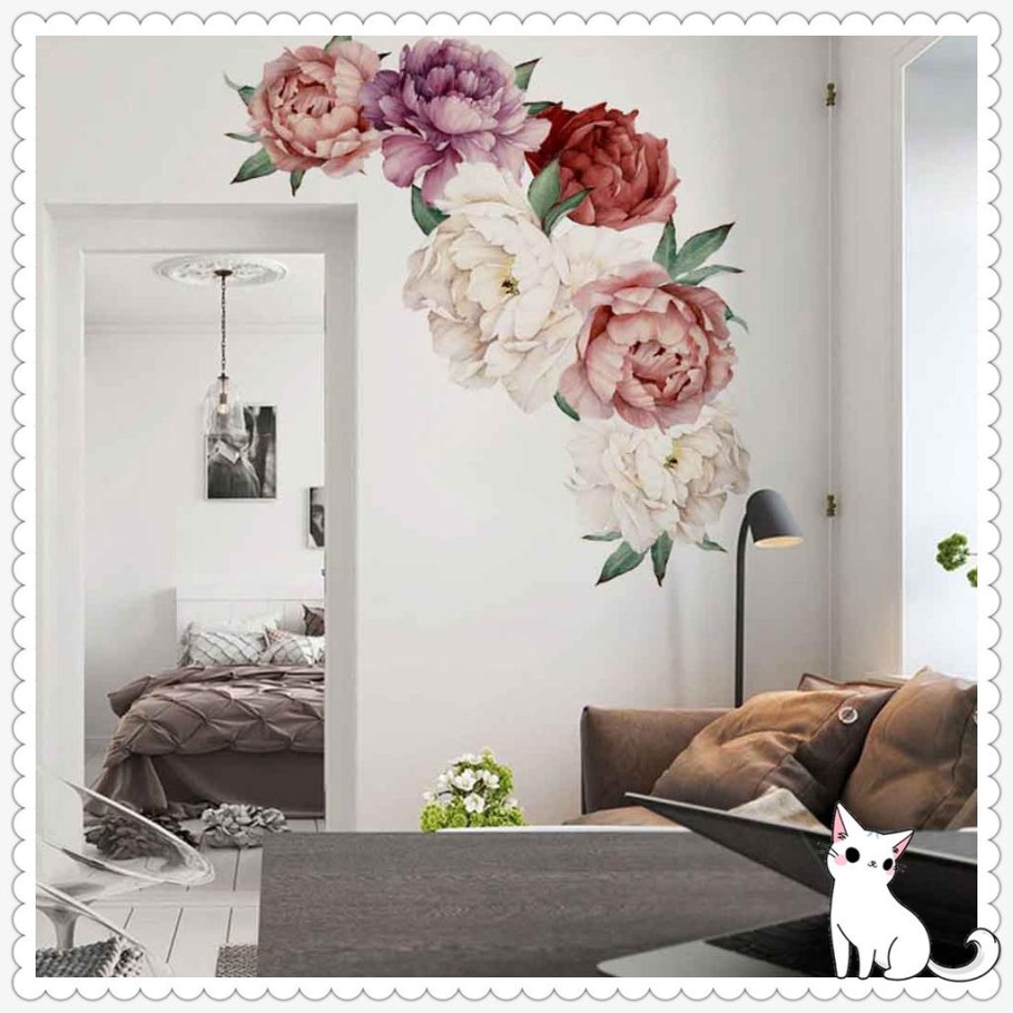 Цветы на стене