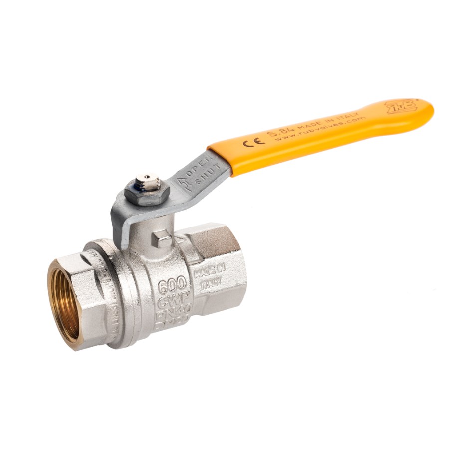 Кран шар. Gekon хромир. С Вн./Вн. Резьбой 3/4", ручка-рычаг