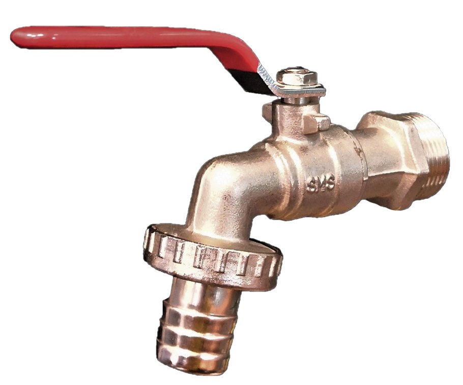 Кран шаровой SMS 1/2" В/Н рычаг желтый (е серия) 03481 SMS 8024