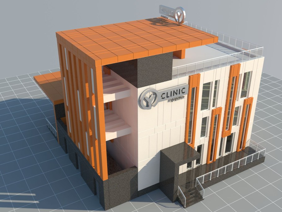 Проект здания клиники