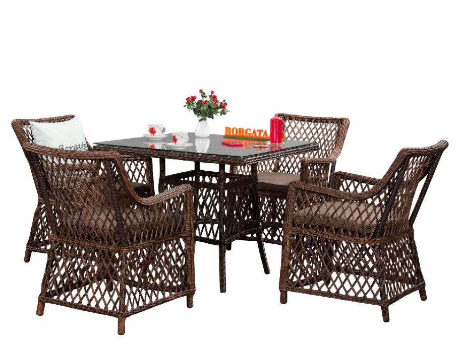 Комплект обеденный d100 из ротанга