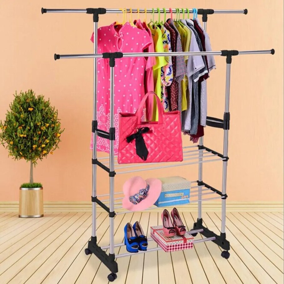 Телескопическая стойка со складной вешалкой 3a super Jet