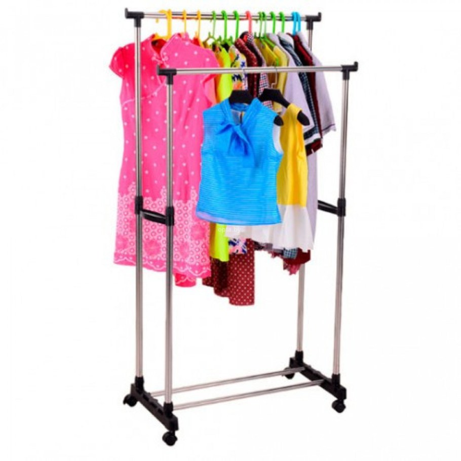 Напольная передвижная стойка для одежды Single-Pole Telescopic clothes Rack