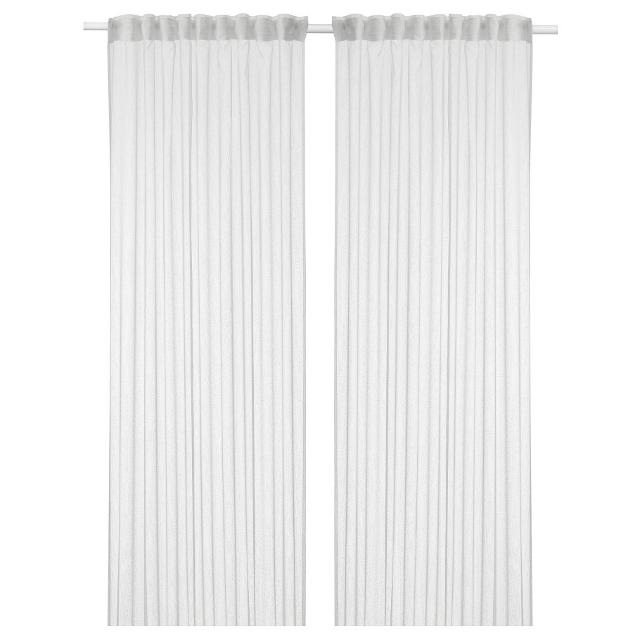 Гардины Хилья 1 пара 145*300см белый