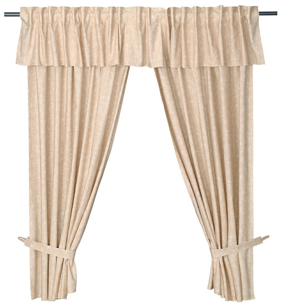 Хильдамайя гардины с прихватом, 2 шт., бежевый