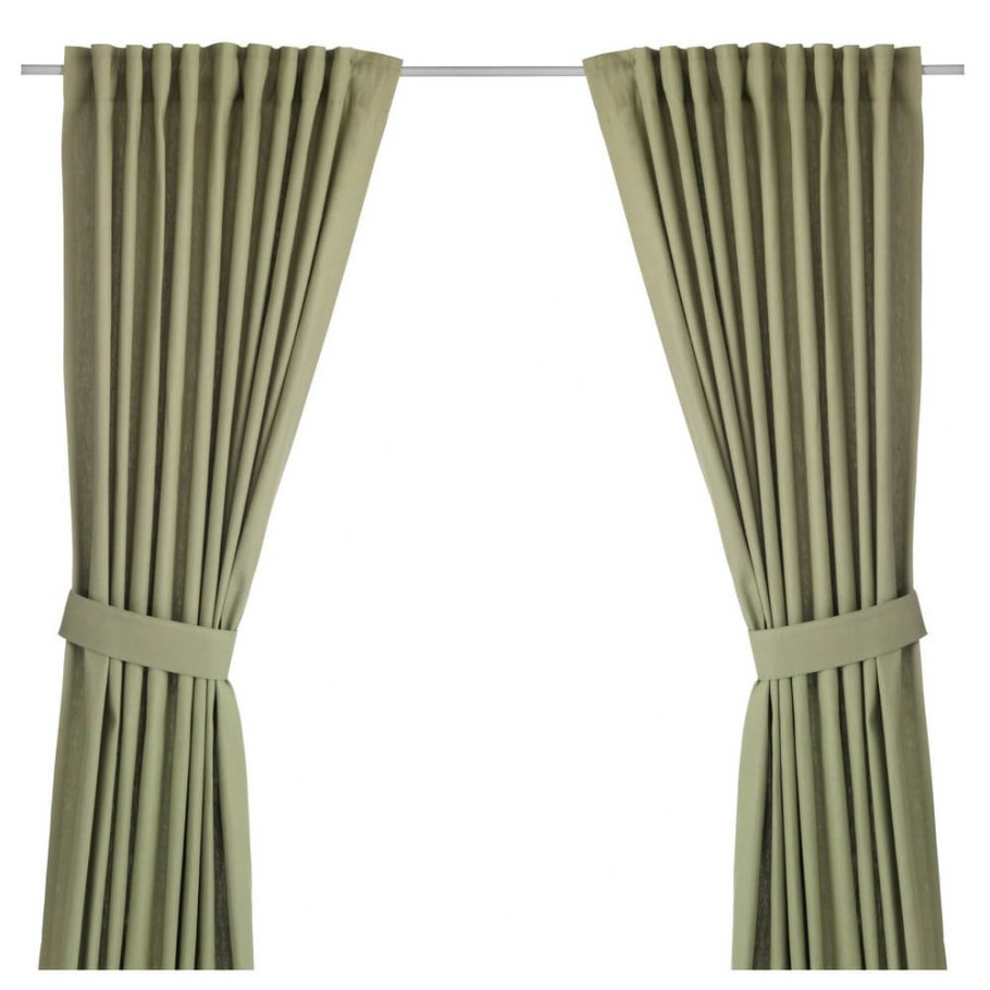 Шторы ИНГЕРТ икеа зеленые