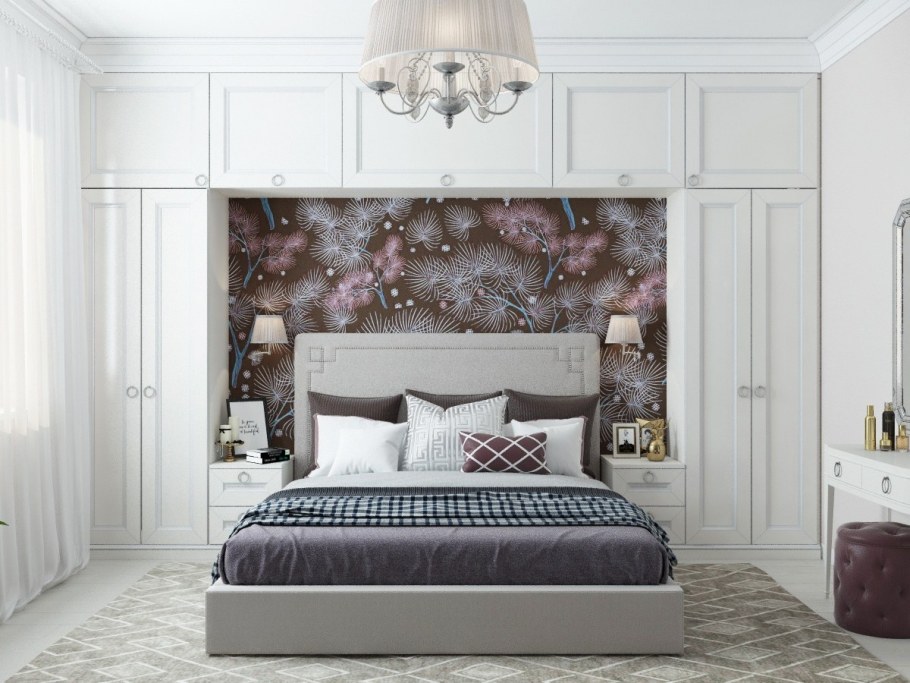 Шкафы в изголовье Неоклассика