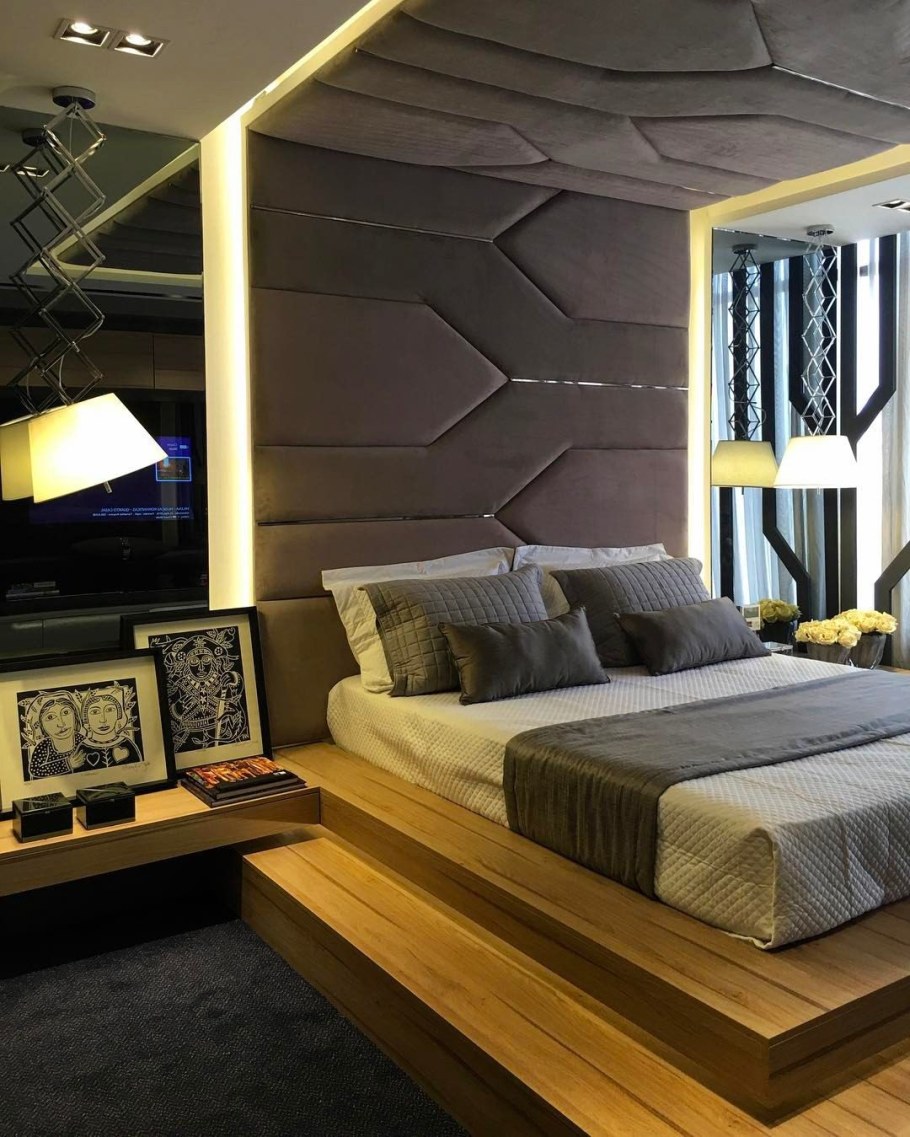 Мягкие стеновые панели для спальни