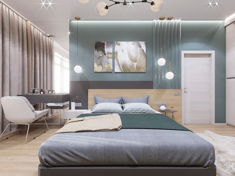 Асимметричная спальня