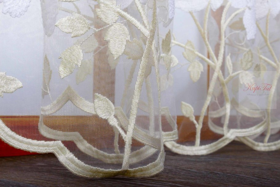 Итальянская тюль с вышивкой