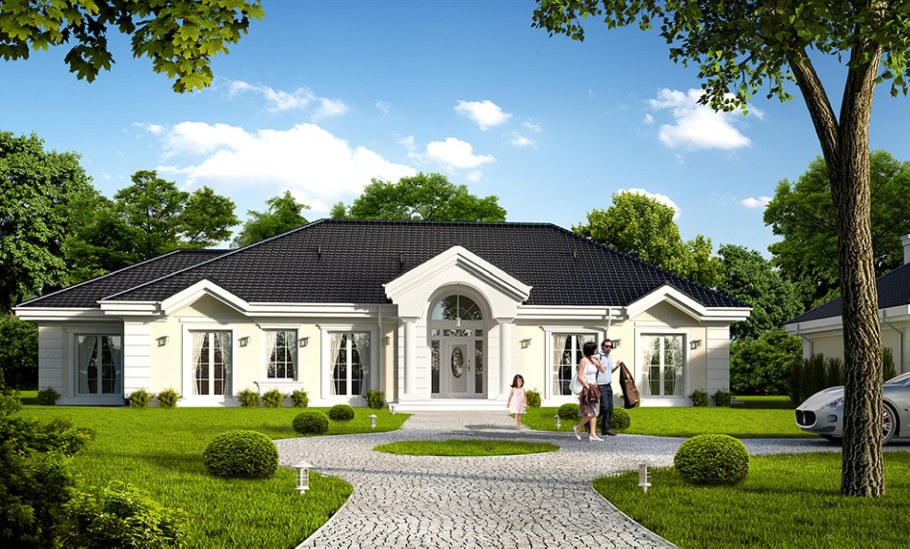 Классическая Загородная вилла s8-255-2 (Парковая резиденция