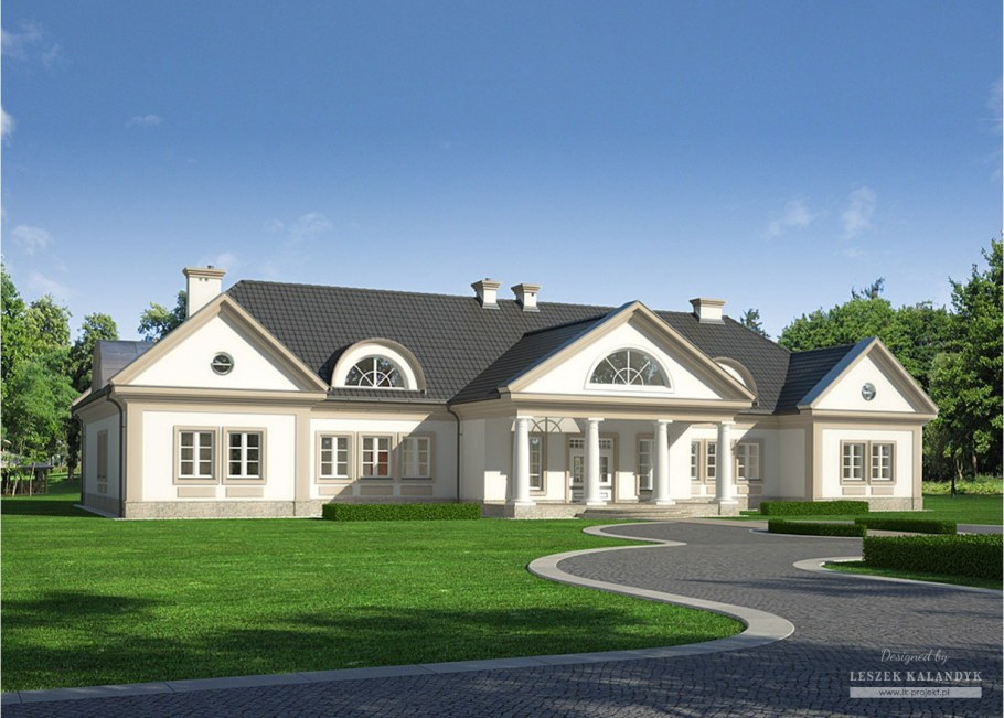 Одноэтажная усадьба Неоклассика