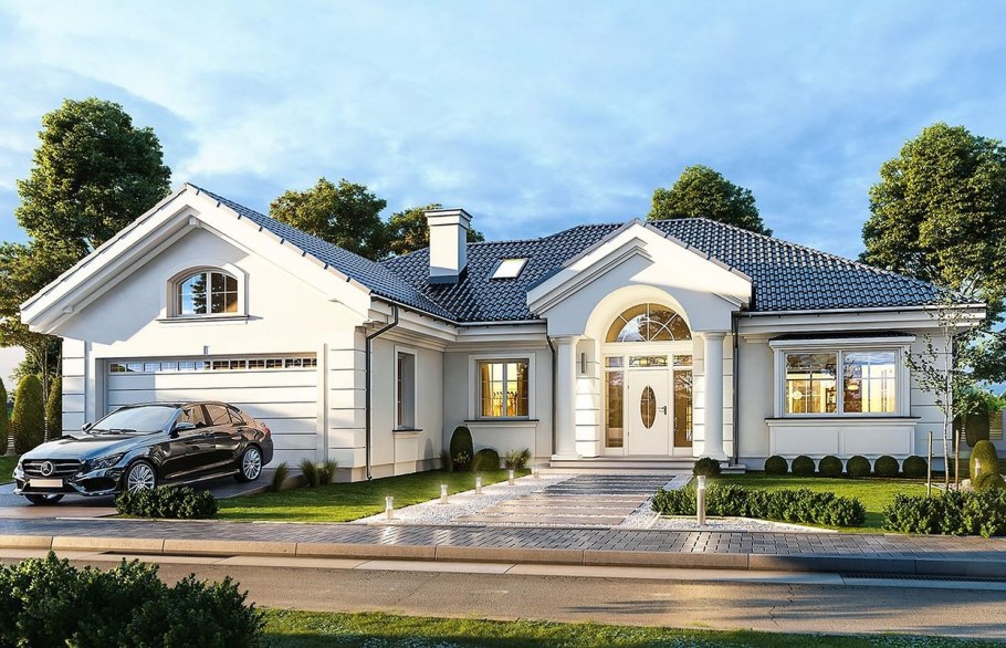 Проект Парковая вилла одноэтажный