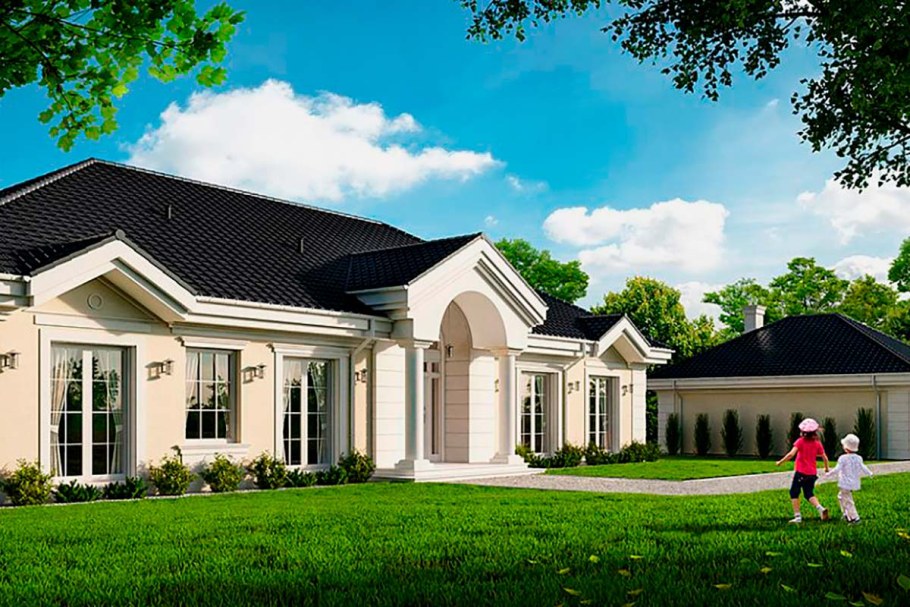 Классическая Загородная вилла s8-255-2 (Парковая резиденция