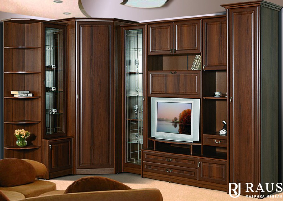 Модульная стенка Янна орех Пегас