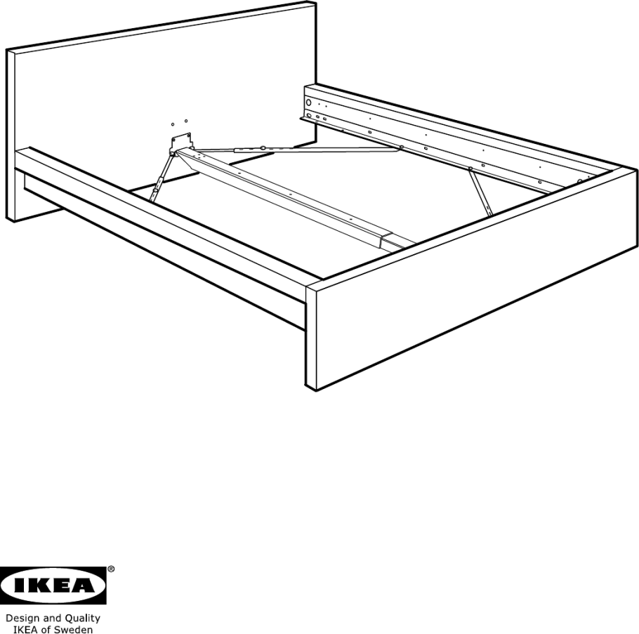 Сборка кровати МАЛЬМ икеа