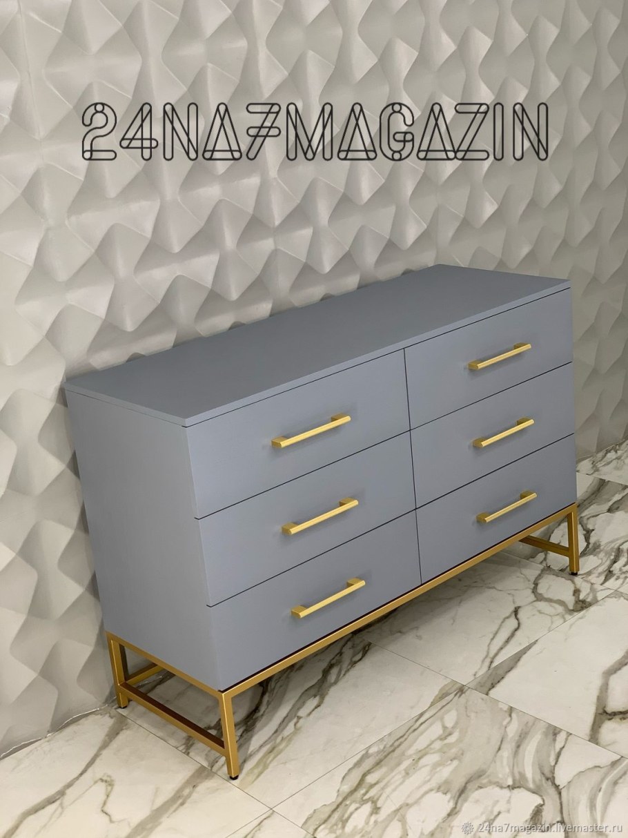 Стильный комод метал МДФ