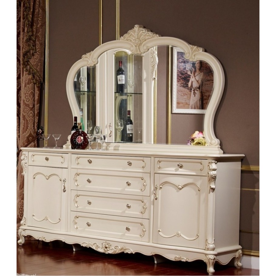 Столик туалетный с зеркалом Глория ff6093 (MK-2708-WG)