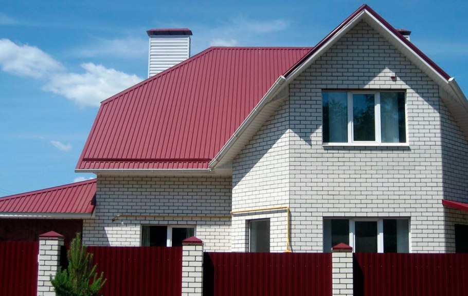 Профнастил МП 20 красное вино