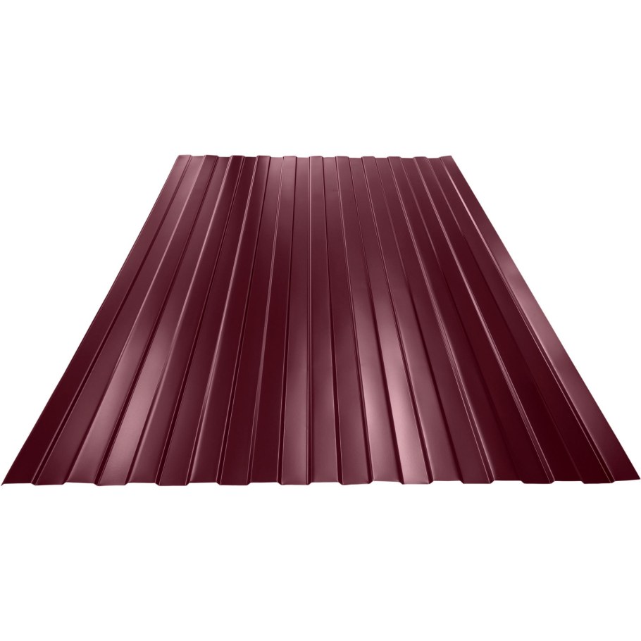 Профнастил 20мм 1200х2000мм вишневый (ст) RAL-3005