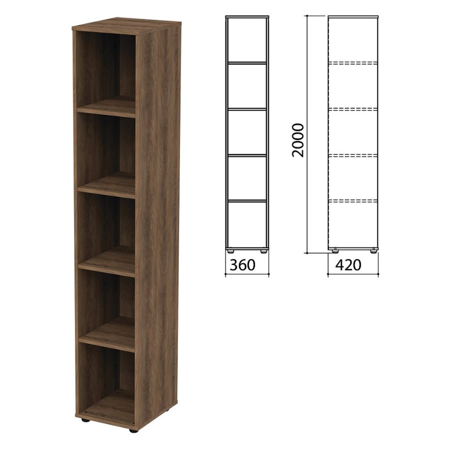 Шкаф полузакрытый «Канц», 700×350×1830 мм, цвет бук Невский (комплект)