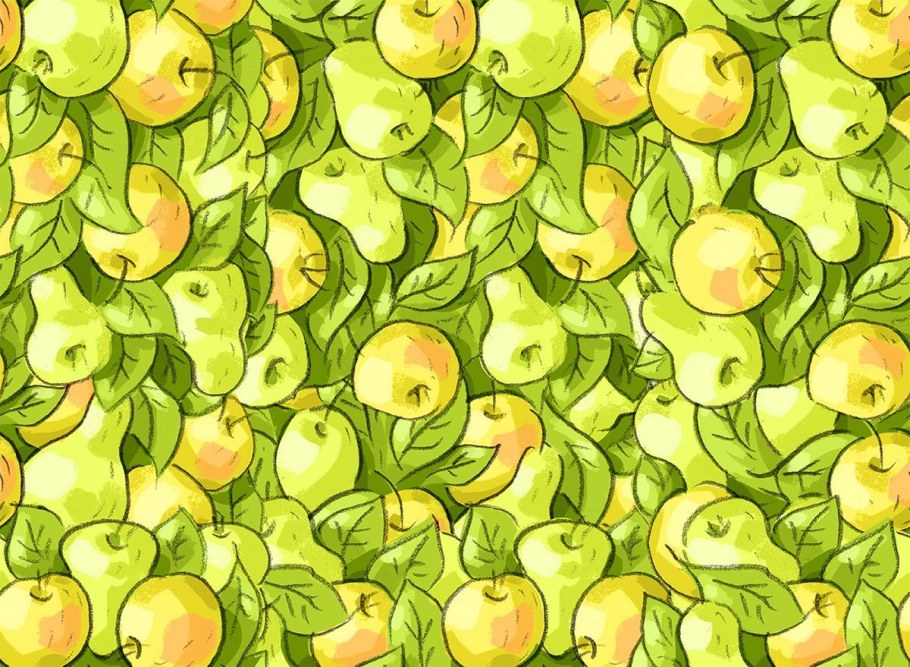Текстура яблока бесшовная