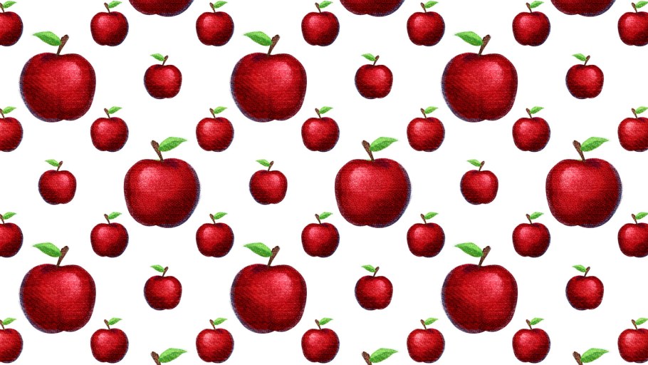 Обои с рисунком яблоки