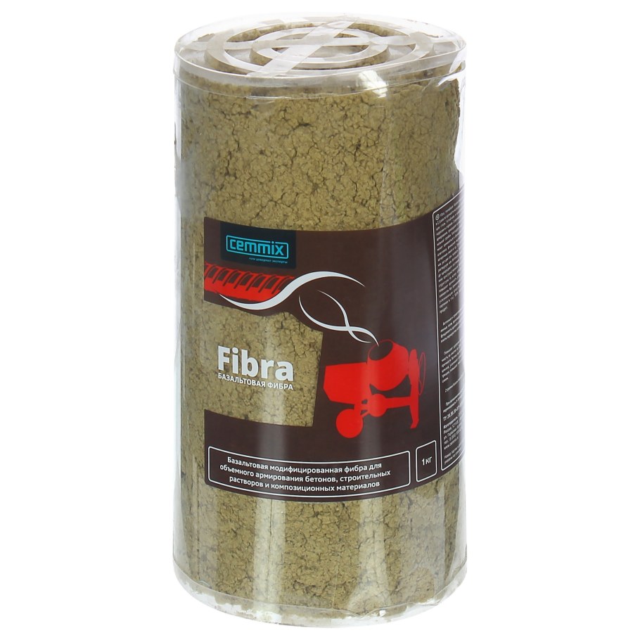 Cemmix фибра базальтовая CEMFIBRA, пакет 1000 г