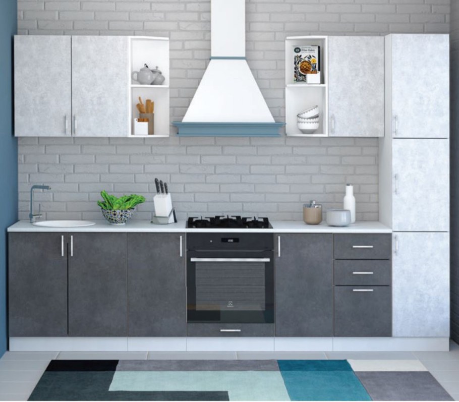 Кухня бетон Стендмебель модули