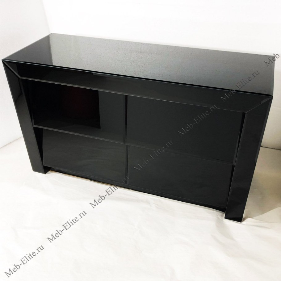 Комод с черным стеклом