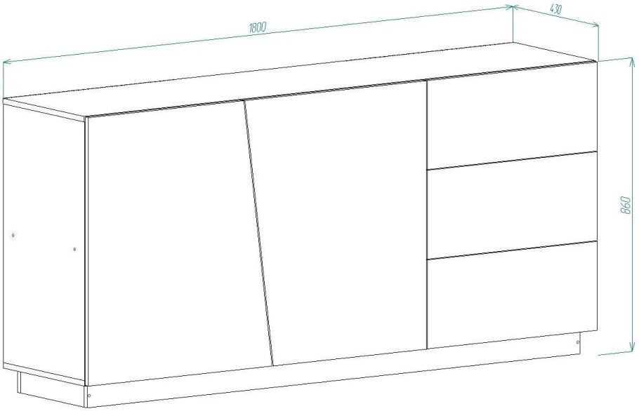 Комод Цесена 180