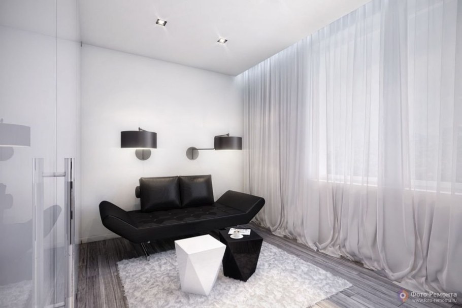 Квартиры в черно белом стиле Минимализм