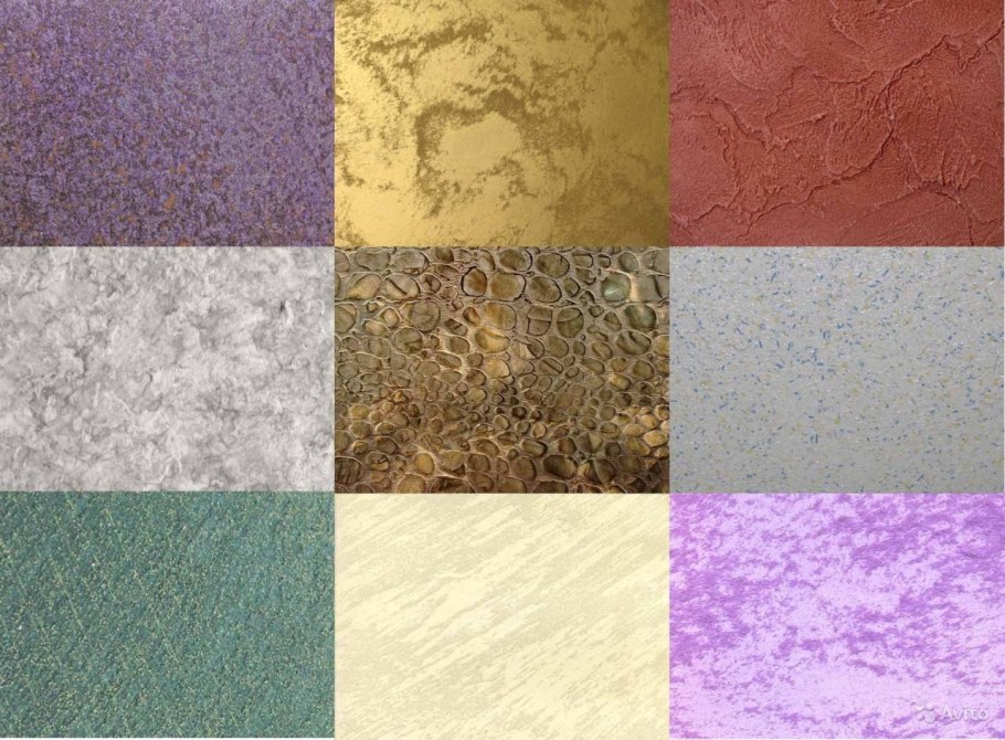 Расцветки декоративной штукатурки