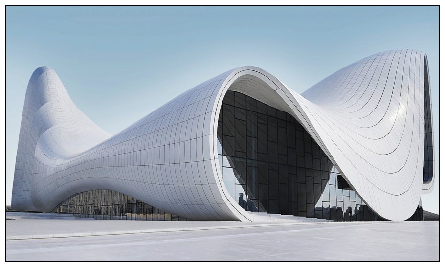 Заха Хадид культурный центр Гейдара Алиева в Баку