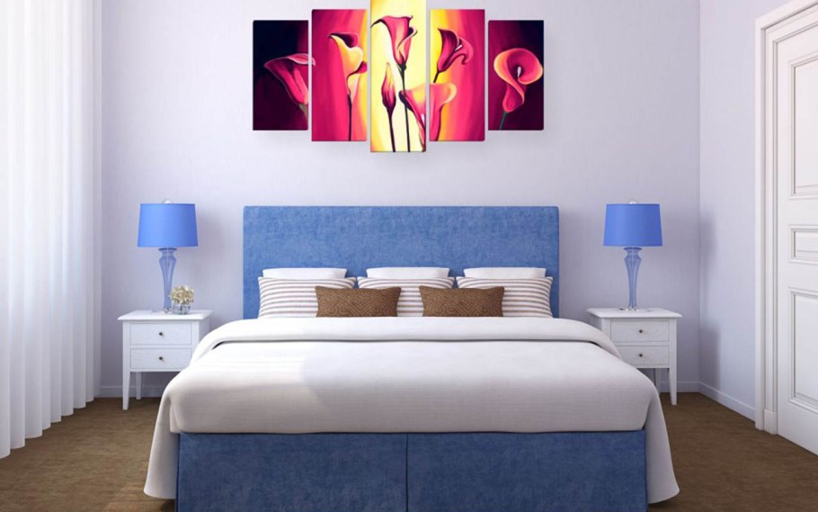 Цветовые акценты в спальне