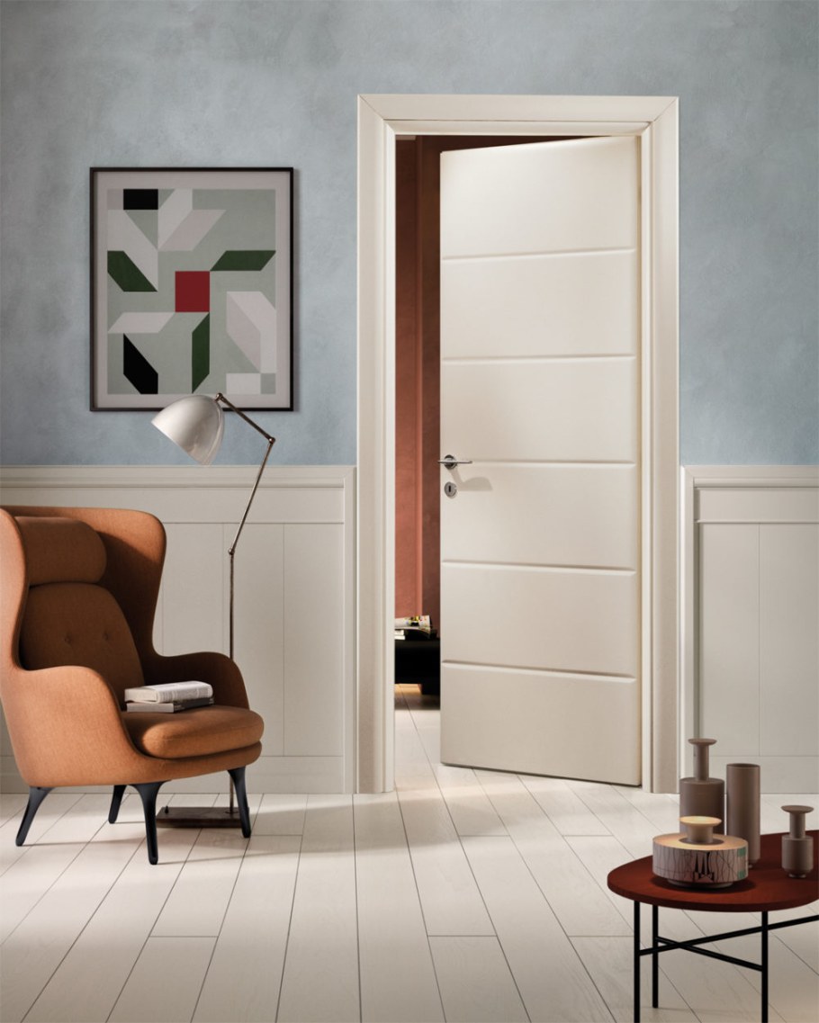 Визуализация двери в интерьере