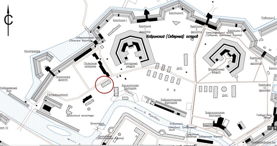 Брестская крепость план схема
