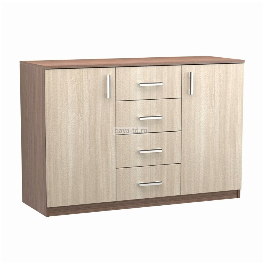 Комод Гранд Кволити Азалия 4-4416 ясень светлый/темный