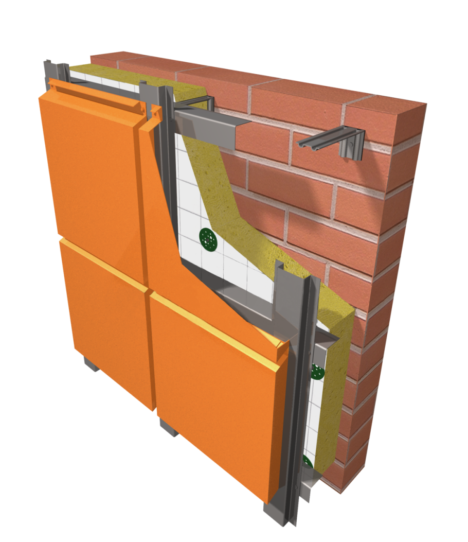 Подконструкция вентфасада 600