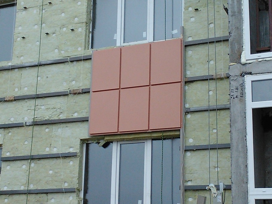 Вентилируемый фасад металлокассеты